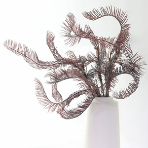 Arbre de fer simulé fleur artificielle feuilles de fougère en plastique fleur éternelle décoration Arrangement conception florale mise en scène - Product Image 5