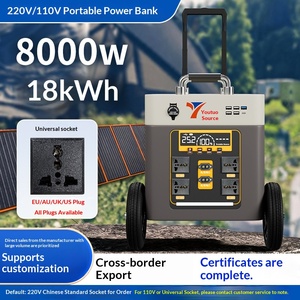 Estación de energía portátil para exteriores de 220v, de gran capacidad, para almacenamiento de energía de emergencia en el hogar. - Product Image 1