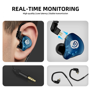 Sistema di monitoraggio in-ear wireless UHF Debra Audio ER-404 con 6 canali, cancellazione del rumore, XLR, per DJ e palcoscenico - Product Image 6