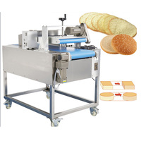 Populaire automatique couche horizontale gâteau coupe trancheuse Machine tranche gâteau embryon hambourg coupe trancheuse pain multifonctionnel