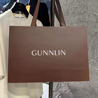 Sacs en papier de luxe jetables écologiques haut de gamme personnalisables avec logos, poignées en corde de coton et rubans, impression flexographique