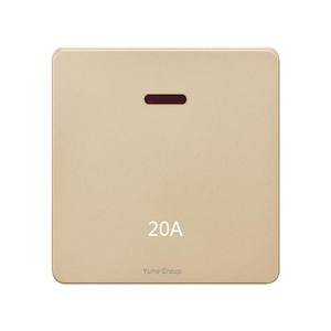 Interruptor de Luz de Pared de un Solo Control, Material PC Dorado, 10A, Enchufe Estándar Británico, Contacto Plateado - Product Image 5