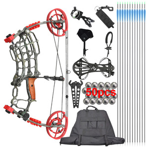 <span class=keywords><strong>Arc</strong></span> à Poulies Double Usage <span class=keywords><strong>Chasse</strong></span> à l'<span class=keywords><strong>Arc</strong></span> 30-70 lbs, Catapulte Bille d'Acier et Flèche - Product Image 1