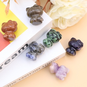 Multi-materiale <span class=keywords><strong>HelloKitty</strong></span> gatto cristallizzazione Figurine Reiki guarigione collezione gioielli quarzo decorazione per la casa - Product Image 1