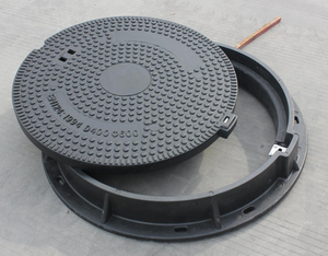 D400 Ton SMC BMC Fibra de vidrio Prensa hidráulica Cubierta de alcantarilla de resina compuesta Cubierta de alcantarilla de <span class=keywords><strong>gasolinera</strong></span> 900mm - Product Image 4