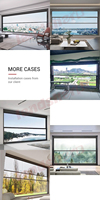 Landsharp Levage électrique Intelligent Balcon Rupture thermique Fenêtre en aluminium Maison Smart Glass Windows