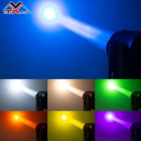 Projecteur mobile RGBW E27 IP65 étanche 380W avec anneau LED pour éclairage de scène, contrôle DMX512