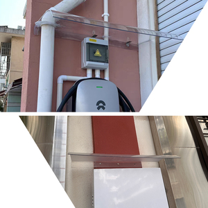 Tettoia in <span class=keywords><strong>Policarbonato</strong></span> <span class=keywords><strong>Trasparente</strong></span> Moderna e Resistente, Leggera e Impermeabile, con Staffe Invisibili, Lastre Ondulate YUEYOU - Product Image 6