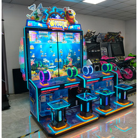 Machine de jeu vidéo de pêche de grande taille, simulateur universel de course, machine commerciale à pièces pour quatre personnes