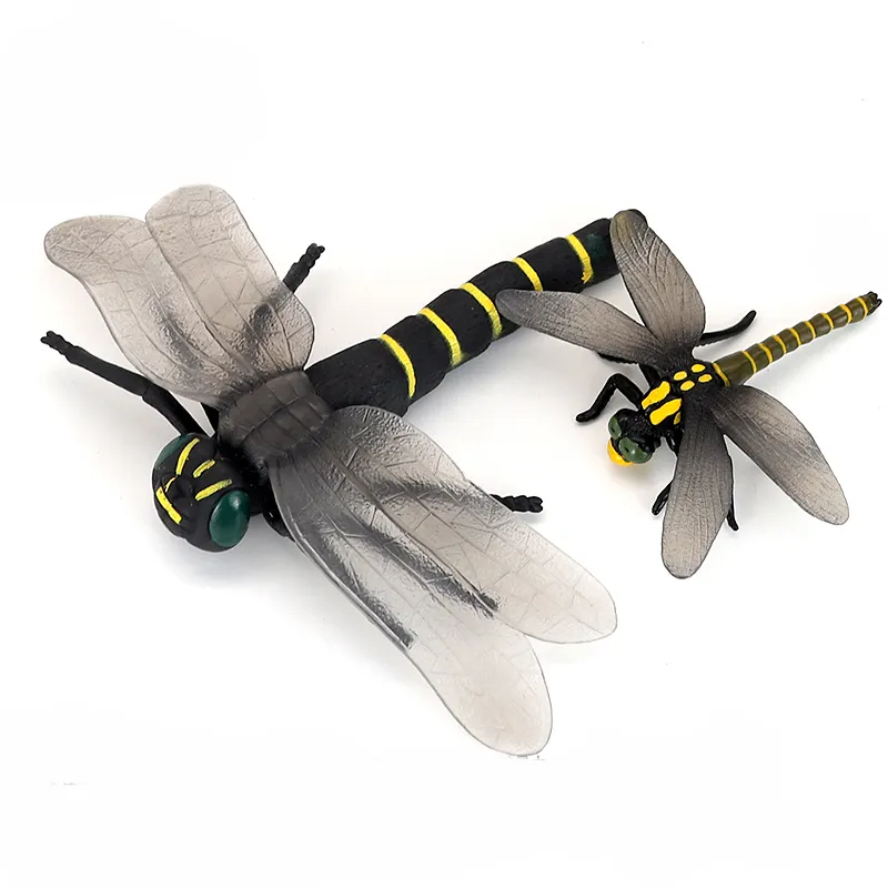 プラスチックスポット商品昆虫世界シミュレーショントンボモデルおもちゃトンボモデルおもちゃ空飛ぶ昆虫子供の認知トンボ