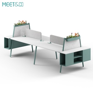 High Quality Modern 2-Person Office Computer Desk Metal Workstation Partition 4-6 Person Workstation Available for Call Centers - Product Image 5