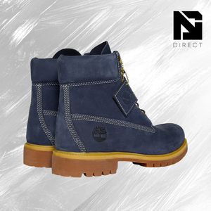Botas de Cuero 'Peacoat' Impermeables de Primera Calidad de 6 Pulgadas, Botas Martin con Punta Redonda, Cordones y Suela de Goma para Todas las Temporadas - Product Image 3