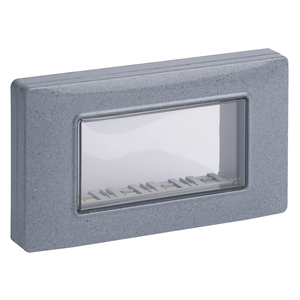 IP55 4M Cap Granite Grey Screws 14.7cm Length 8.4cm Width 2.2cm Height <b>Plugs</b> & <b>Sockets</b> - Product Image 1