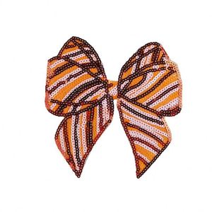 Hot Selling Medium Size Iron on Trendy Brand <b>T</b>-<b>Shirt</b> Clothing Accessories <b>Sequin</b> Embroidery Bowknot Patches - Product Image 5