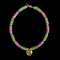 Collar de Moda con Gemas de Cristal y Perlas Naturales en Acero Inoxidable para Mujer