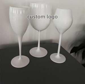 Ensemble de verres à vin en plastique PP transparent blanc et noir de 3,2 L, flûtes, gobelets, seau à glace pour champagne et vin rouge avec poignée - Product Image 5