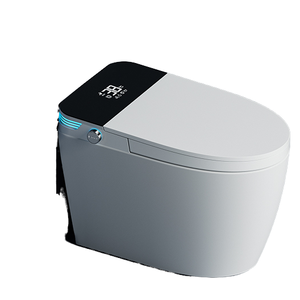 Toilette intelligente de style japonais avec fonctionnement automatique, conception monobloc et chasse d'eau multi-jets Tornado, drainage carré P-Trap et S-Trap - Product Image 4