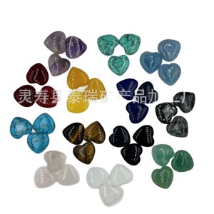 คริสตัลรูปหัวใจธรรมชาติขนาด 20 มม. ขัดเงา สำหรับทำเครื่องประดับ - Product Image 4