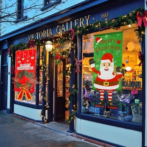 Buon natale portico porta Banner appeso ornamento decorazione natalizia per la casa natale Navidad 2022 felice anno nuovo <span class=keywords><strong>2023</strong></span> - Product Image 2