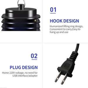 CE ROHS ABS 소재 최신 전기 모기 퇴치기 LED 조명 파리 살충 램프 버그 재퍼 모기 킬러 - Product Image 5