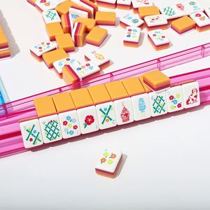 Jeu de Mahjong Américain Moderne de Luxe Mat, Tuiles Anti-reflet de Haute Qualité, Toucher Lisse et Silencieux, Jeu de Loisirs de Haute Qualité pour 4 Joueurs - Product Image 2