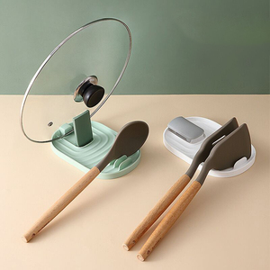 Kitchen Holders Holder Kitchenkitchen Chopstick Rack AA347 Kitchen Spoon Holders Fork Spatula Rack Shelf Organizer Spoon Rest Chopsticks Holder Non-slip Plastic Pot Lid Rack