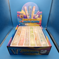Tube souple transparent scintillant Kawaii anti-stress pour enfants et adultes, décoration de bureau, cadeau sensoriel pour fêtes