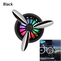 Diffuseur de parfum pour voiture à clipser sur grille d'aération avec lumière LED et forme hélice, accessoires d'aromathérapie en métal pour bureau – Grande Vente