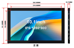Monitor Táctil Raspberry Pi de 10.1 Pulgadas Tipo S HD MI, Pantalla IPS de 1280×800, Táctil Capacitivo - Product Image 2