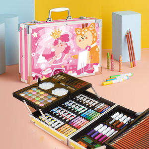 Set <span class=keywords><strong>de</strong></span> Dibujo y Pintura para Niños, Maletín <span class=keywords><strong>de</strong></span> Madera para Artistas, Set <span class=keywords><strong>de</strong></span> Dibujo para Niños - Product Image 3