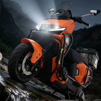 Moto électrique Saige haute vitesse 75 km/h, autonomie 90-150 km, pour livraison de repas, trajets quotidiens et déplacements sur de courtes distances