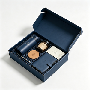 Set de Regalo Premium con Logotipo Personalizado que Incluye Cuaderno, Bolígrafo, Vasos y Posavasos para Ceremonias de Premiación Ejecutiva - Product Image 1