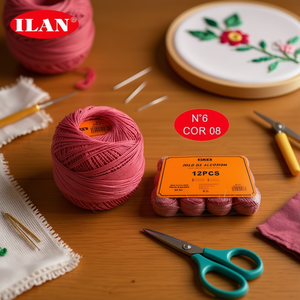 Filo di Cotone Ilan N6 Colore 08 per Cucito e Ricamo - Product Image 2