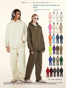 <span class=keywords><strong>Felpa</strong></span> Pullover Unisex con Cappuccio 100% Cotone Tuta con Stampa Logo Personalizzato <span class=keywords><strong>Oversize</strong></span> Taglie Forti da <span class=keywords><strong>Uomo</strong></span> Invernale - Product Image 3