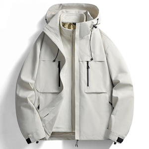 <span class=keywords><strong>Giacca</strong></span> da <span class=keywords><strong>uomo</strong></span> 3 in1 leggera da esterno per <span class=keywords><strong>Trekking</strong></span> con colletto a vento lungo con cerniera piena Patchwork traspirante - Product Image 3