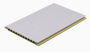 Compra grupal Desbloqueo de tiras de rejilla de PVC precortadas Panel de pared WPC Instalación rápida DIY <span class=keywords><strong>Paredes</strong></span> de almacén industrial - Product Image 3
