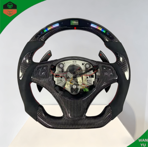 Volante Personalizado de Fibra de Carbono con LED para BMW 2006-2013 <span class=keywords><strong>E90</strong></span> E91 E92 M3 E82 E88 <span class=keywords><strong>320d</strong></span> 330i 335i 135i 128i Coupé, Mejora del Interior - Product Image 1