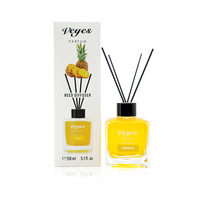 Diffuseur de parfum en verre carré fantaisie de 150 ml en gros avec arôme longue durée pour la maison et l'hôtel