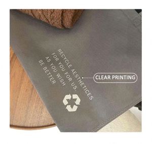 Wholesale Customized Personalized Custom Logo Reusable Folding Non-Woven Environmentally Tote <b>Bag</b> Shopping for Women - Product Image 5
