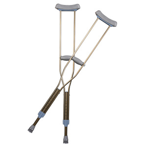Underarm Crutch Aluminum Alloy Height Adjustable Lightweight Comfortable For Adults And Children - Product Image 1