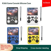 Casing Pelindung Anti-Slip Anti-Guncangan untuk Konsol Game R36S, Kotak Penyimpanan, Casing Lunak Silikon untuk R36S Handheld