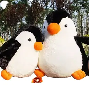 CE/ASTM 2024热卖毛绒玩具毛绒仿真企鹅女孩定制毛绒动物玩具Plushie软装饰