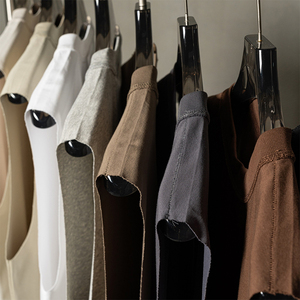 Débardeurs de sport pour hommes en coton et polyester à séchage rapide, personnalisables avec impression sérigraphique en relief, couleur unie, sans manches, pour la course à pied - Product Image 5