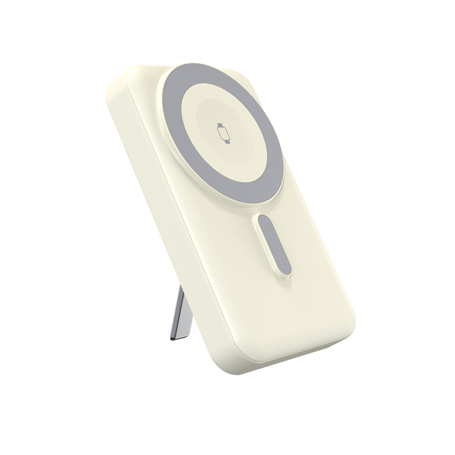 2025 New Arrival Power Bank 10000mAh Power Banks with Metal Stand 5W 7.5W 10W 15W Magnetic Wireless Charging
