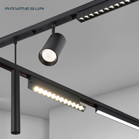 Spot LED magnétique linéaire 48V en aluminium, moderne et dimmable, certifié ETL pour chambre, villa, hôtel