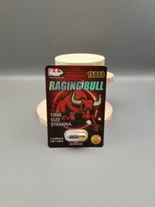 Cápsula Individual Raging Bull 15000 de Marca Privada OEM con Ligustrum Lucidum y Cordyceps para Aumentar el Tamaño Masculino y la Resistencia - Product Image 3