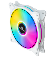 Ventilador para PC Snowman CF120 de 6 Pines, 120 mm, RGB Blanco, PWM, 20dBA, Silencioso, 5V, Sincronización para Sistema de Refrigeración de Computadoras para Juegos