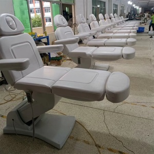 Table de massage électrique réglable beige pour thérapie, spa, salon de beauté, soins esthétiques, lit de soin, chaise de tatouage et de soin du visage - Product Image 6