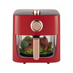 1200W เครื่องทอดไร้น้ำมันระบบไฟฟ้าอัจฉริยะมัลติฟังก์ชันภาพดิจิตอลเครื่องใช้ในครัวเรือนแก้วพลาสติกทรงสี่เหลี่ยมเยอรมันกลางแจ้ง - Product Image 4