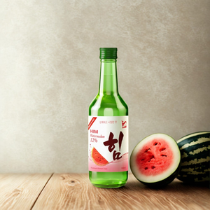 Him Sandía Soju 360ml Licor coreano clásico con mezclas de sabor refrescante vibrante Botella de vidrio de alcohol de sandía jugosa - Product Image 6